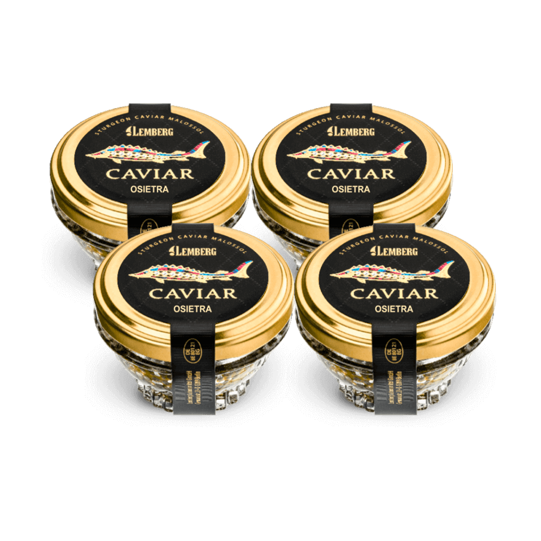 Sturgeon Caviar OSIETRA, 4 х 50g