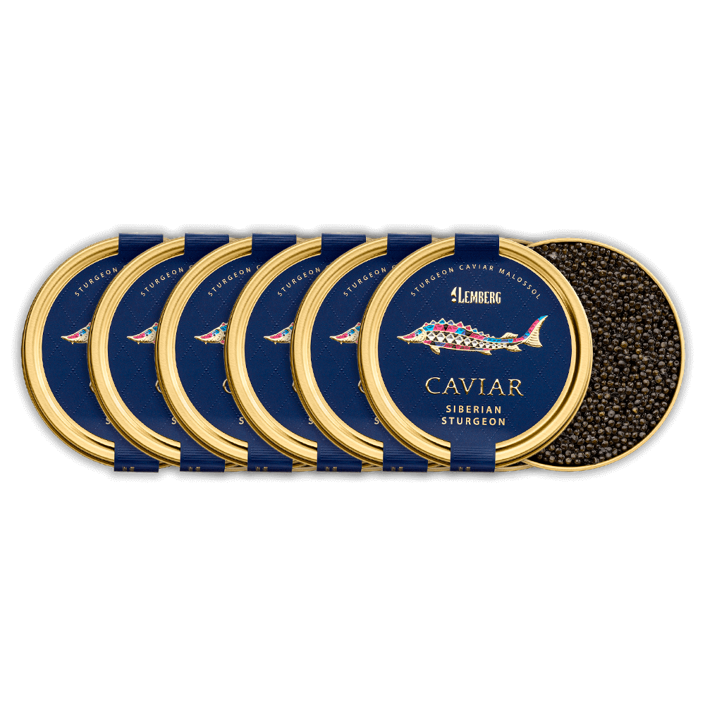 Siberian Sturgeon Caviar, 6 x 30g
