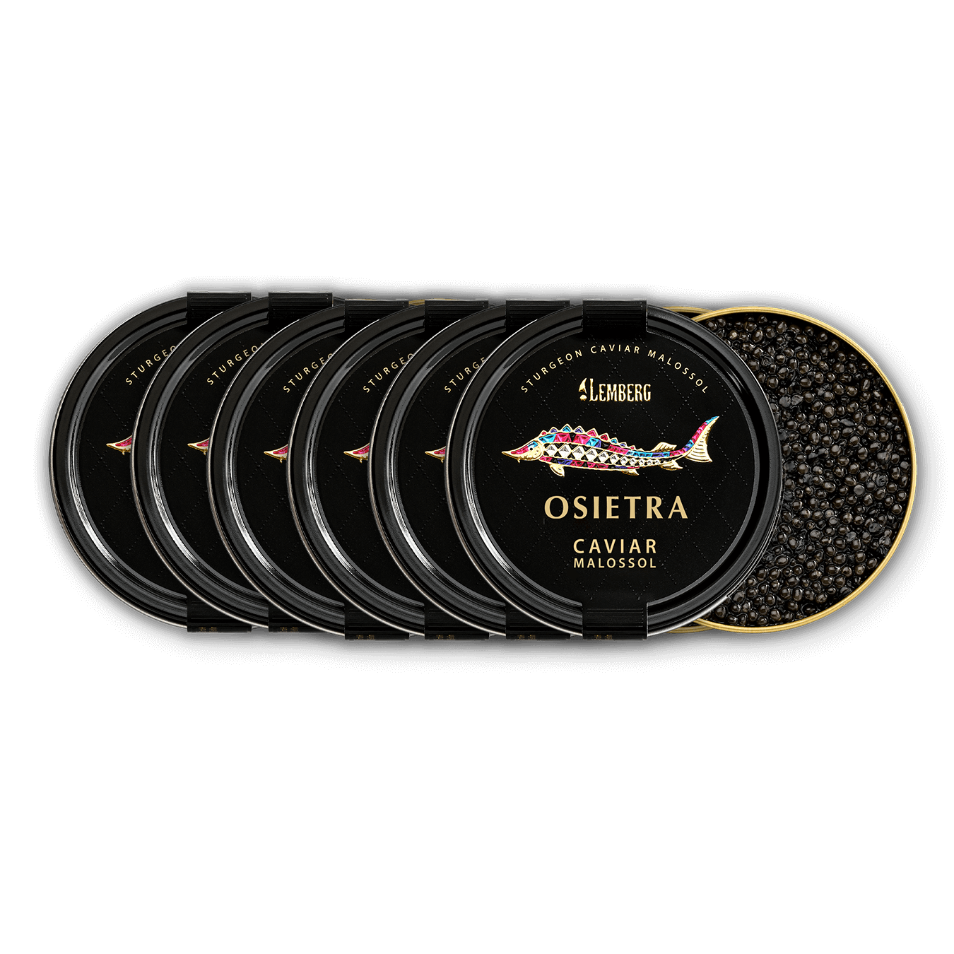 Sturgeon Caviar OSIETRA, 6 х 30g