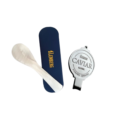 Сaviar opener & pearl spoons for caviar