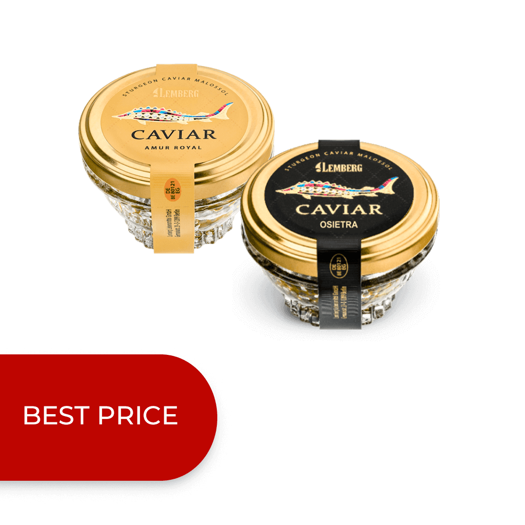 Sturgeon caviar set, 2x50g