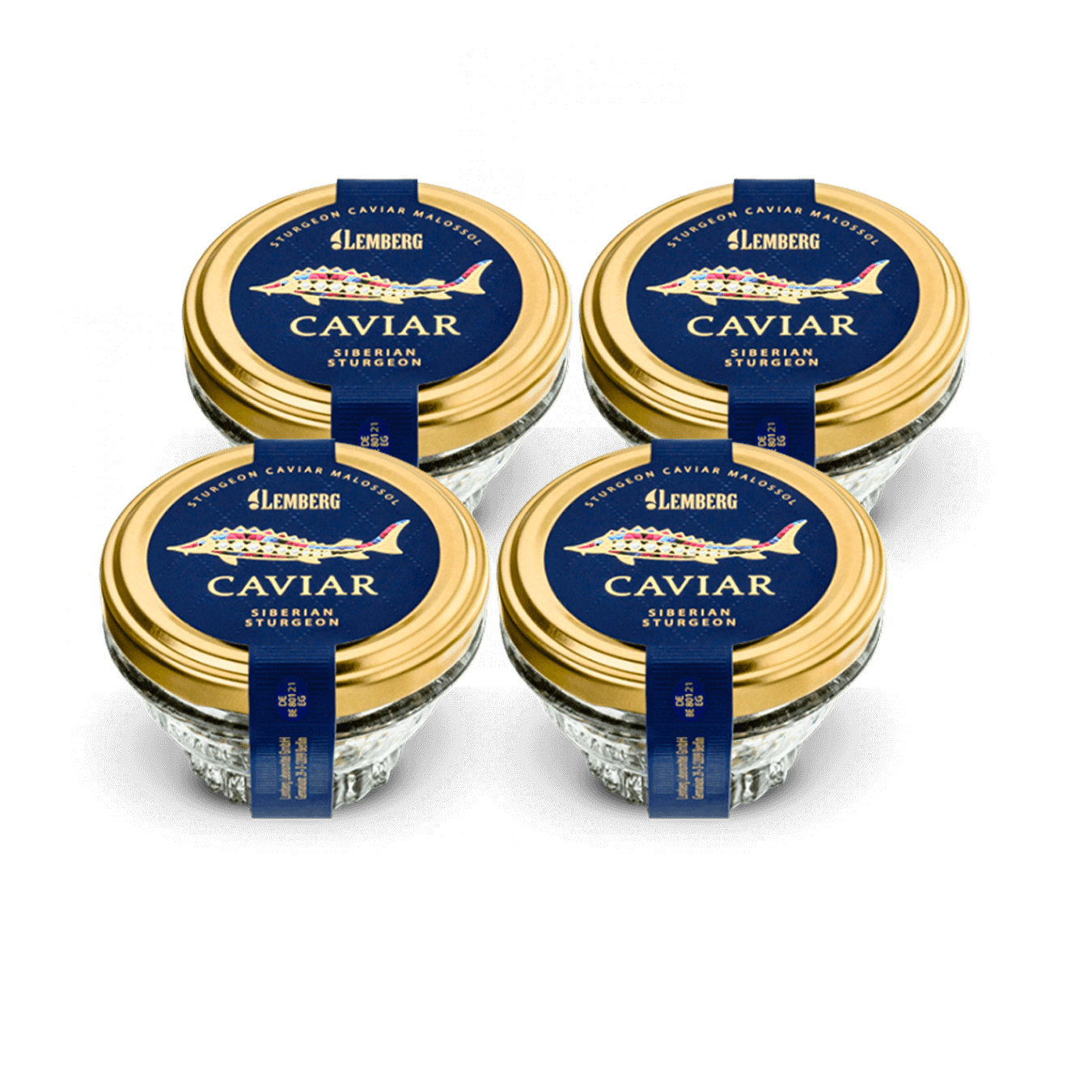 Siberian Sturgeon Caviar, 4 x 50g